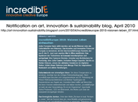 Art, Innovation & Sustainability